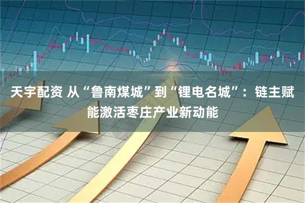 天宇配资 从“鲁南煤城”到“锂电名城”：链主赋能激活枣庄产业新动能