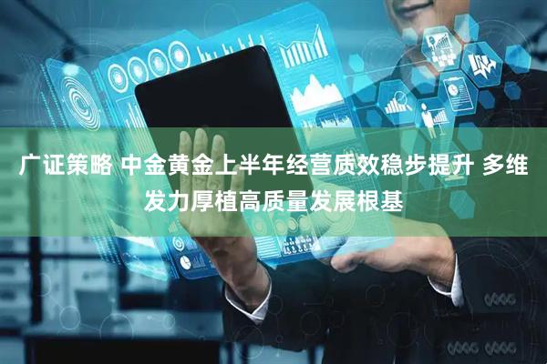 广证策略 中金黄金上半年经营质效稳步提升 多维发力厚植高质量发展根基